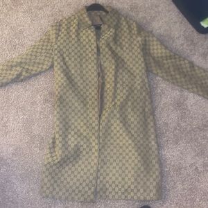 Vintage Gucci gg monogram trench coat women’s